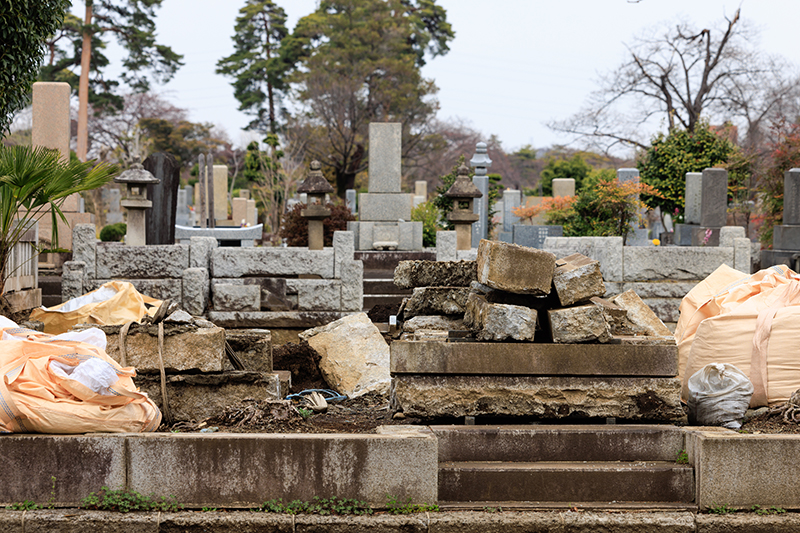 墓石の撤去